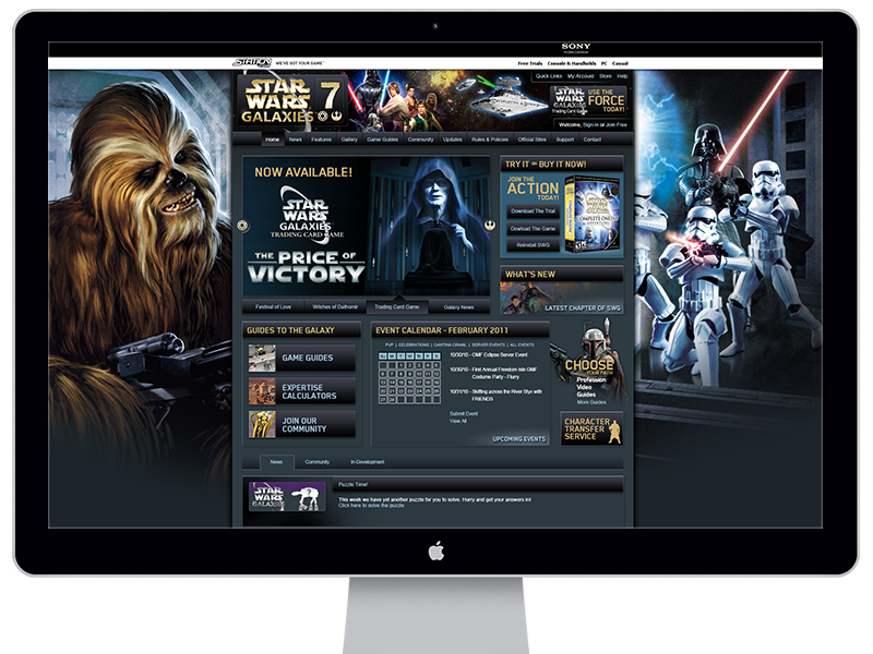Star Wars Galaxies 7 Website